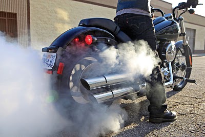 2011 Harley-Davidson FXS Blackline Softail Action
